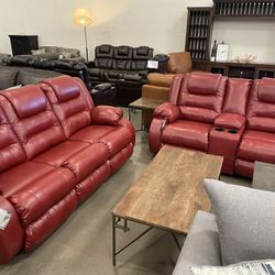 Reclining Sofa And Love Seat