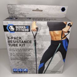 Series 8 Fitness 3-Pack Resistance Tube Kit
