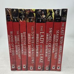 The Witcher Saga Series by Andrzej Sapkowski Complete 8 Paperback Set Sealed