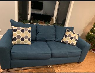Blue sofa