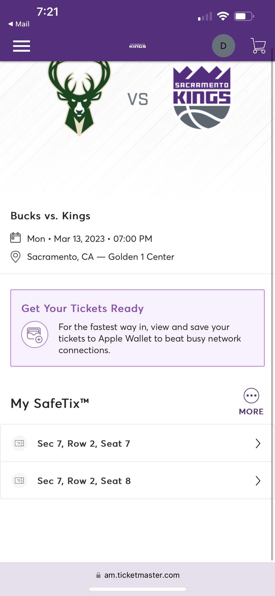 Sacramento Kings Tickets 