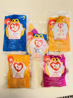 1(contact info removed) Ty McDonald's Pack of 5 Beanie Babies