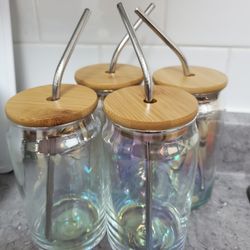 Brand New Glass Cups And Mickey Cooker