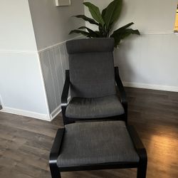  POÄNG Armchair and ottoman