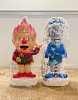 Warner Bros 32” Heat and Snow Miser LED Lighted Blow Mold Outdoor Christmas Decor Gemmy