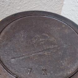 Antique 9" Gate Marked Cast Iron Griddle