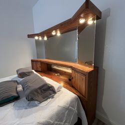 Oak Wood Bed Frame 