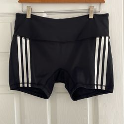 Women Adidas Black Biker Shorts Size Large
