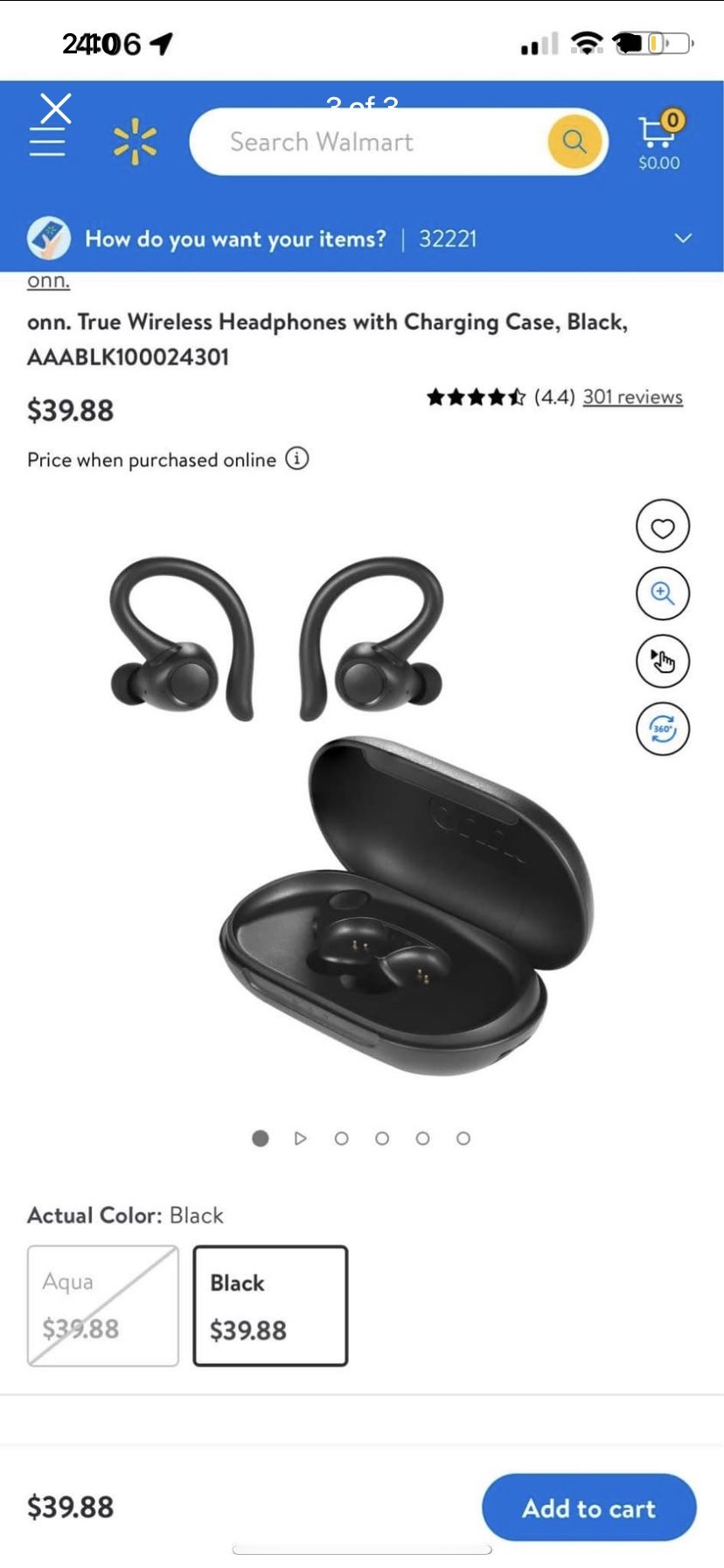 onn. True Wireless Headphones with Charging Case, Black, AAABLK100024301 Cost $43 at Walmart Works Perfectly Just Upgraded to $214 Beats Sounds The Sa