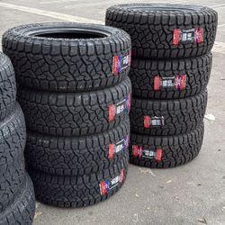 33X12.50R20 SET OF 4 OFF ROAD TIRES WITH INSTALLATION AND BALANCING 