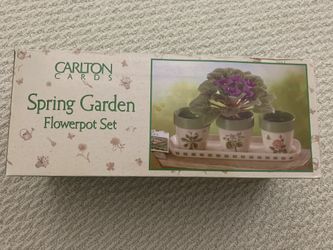 🌟🎄New Small Friendship Plant Pot Set W Tray/$10 Firm/ Lakeside