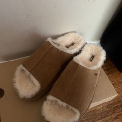 Tan Ugg Slides