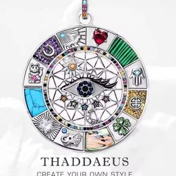 925 Sterling Silver Lucky Pendant Necklace 