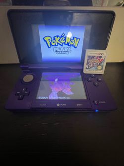 Nintendo 3ds Purple With 2 Pokemon Games Pokemon Pearl And Pokemon y Working