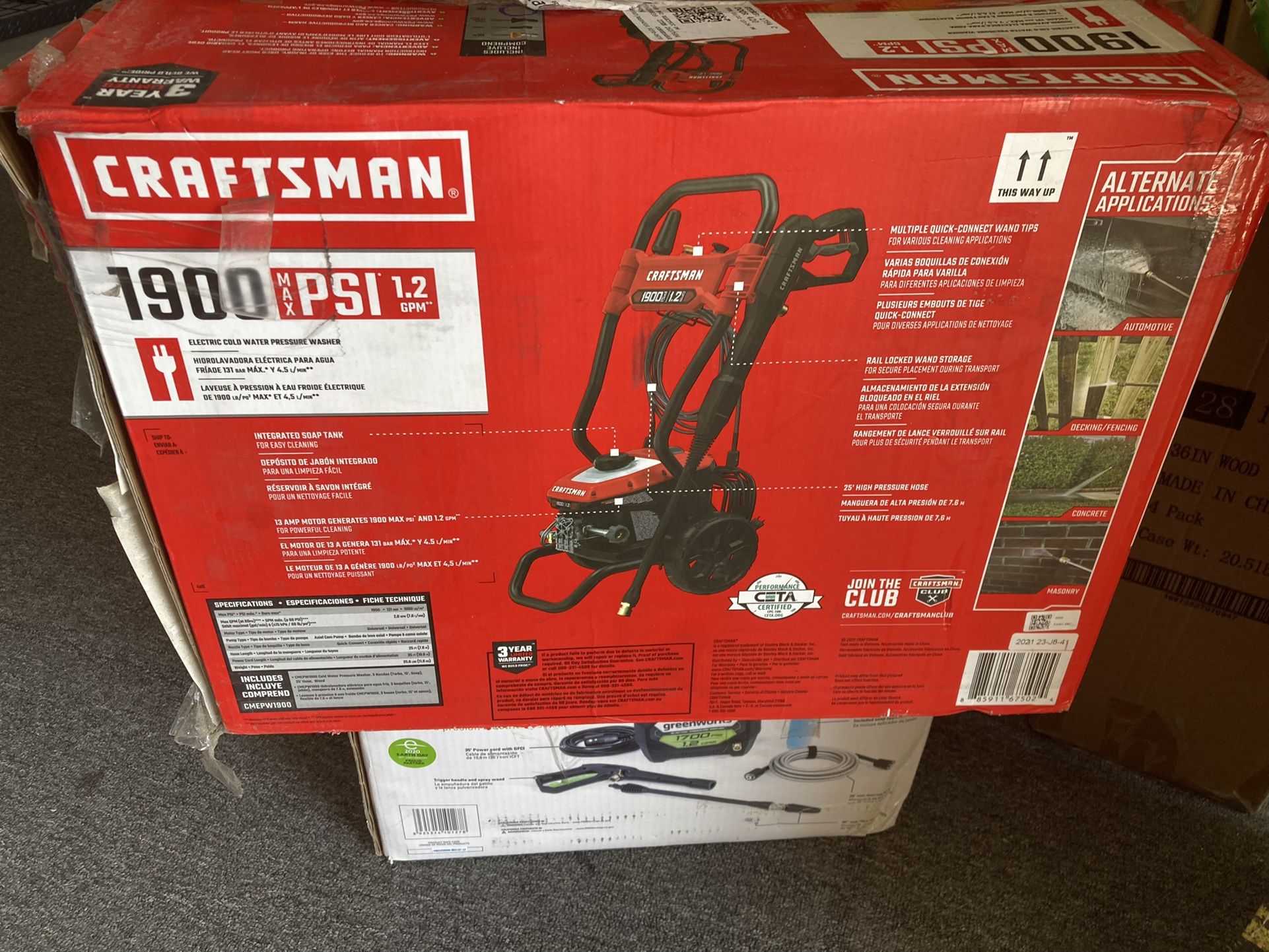 Craftsman 1900 Psi Pressure Washer for Sale in Hanford, CA OfferUp