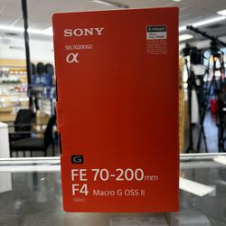 Sony FE 70-200mm F/4 Macro G  OSS II LENS