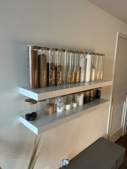 Glass Containers With Bamboo Lids Set (24 Total)
