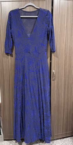 BlackMilk Ocean Blue Octopus Velveted Dress (M)