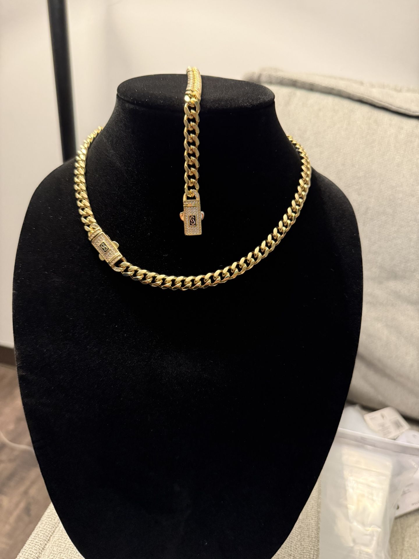 8mm Thick Miami Cuban Link Set • Chocker Chain & Bracelet • LIFETIME WARRANTY 