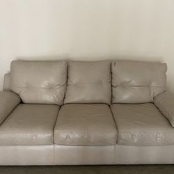 Leather Tan Sofa Couch