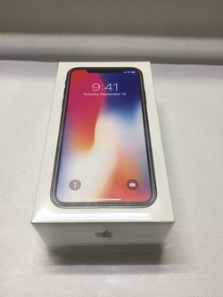 APPLE iPHONE X AT&T/H2O/Cricket BLACK SPACE GRAY SILVER