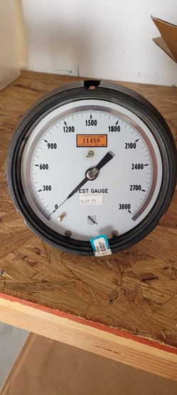Vintage Industrial Pressure Gage Gauge 3000 And 5000 Psi