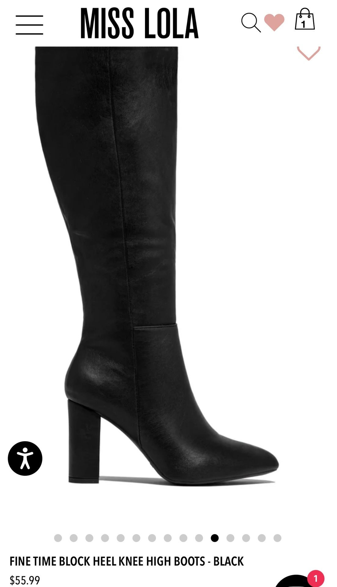 NEW! 🚨Miss Lola Block Heel High Knee Boots