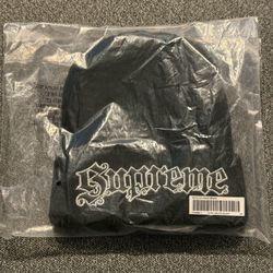 Supreme Black Metallic Striped Beanie, OS, New In Bag,