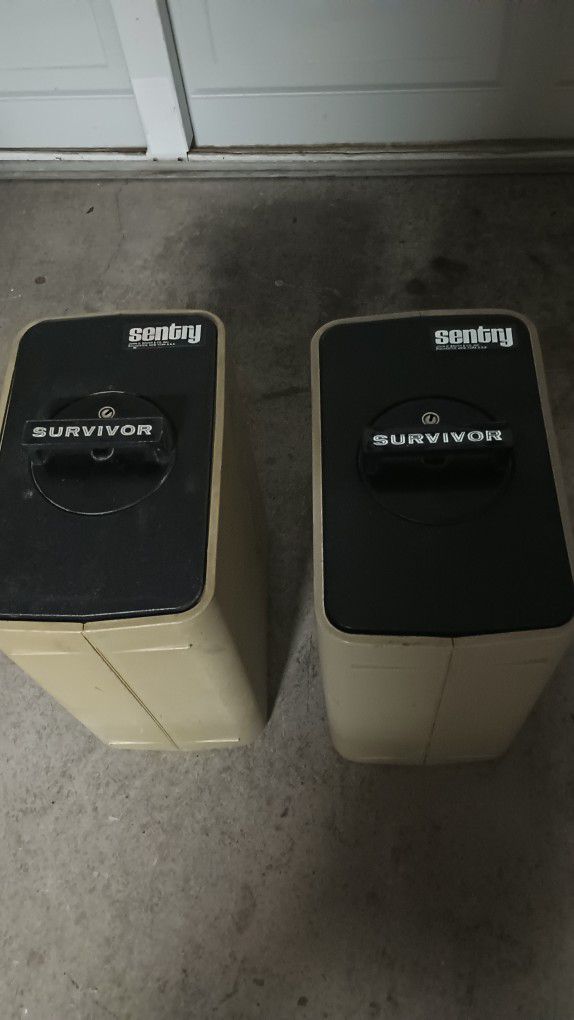 2 Sentury Survivor Portable Safes (No Keys)