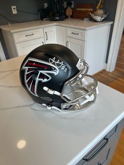Julio Jones Atlanta Falcons Autographed Riddell Speed Replica Helmet (BAS Cert.)