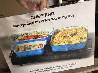 Brand new Chefman Glass Top Warming Tray