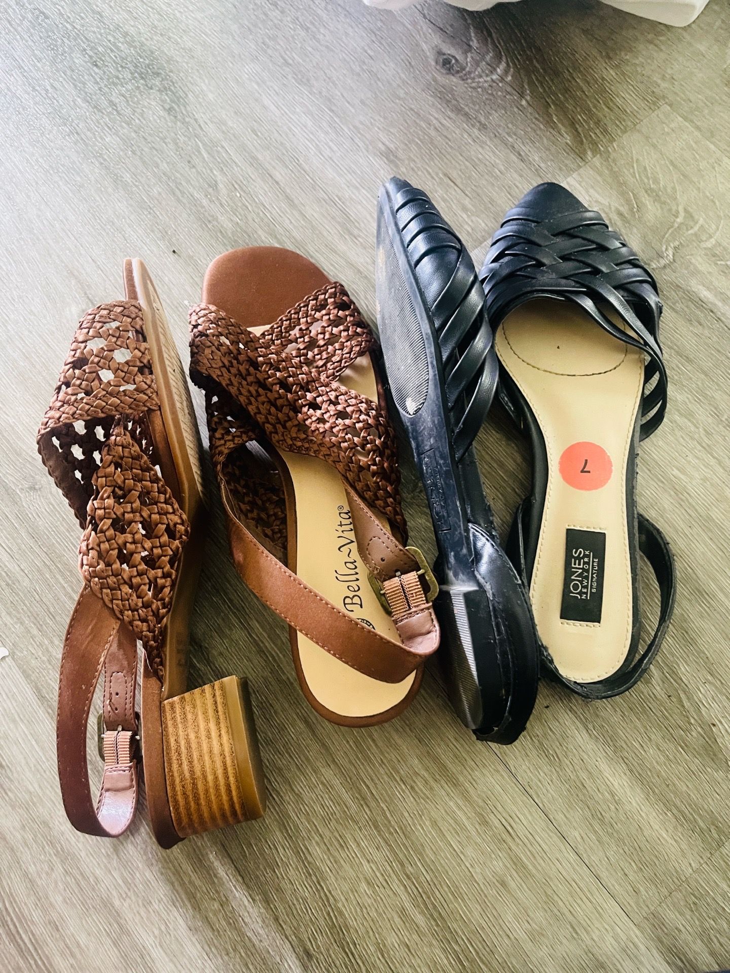 Size 7 for both