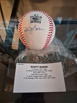 2022 World Series Champion Dusty Baker, Autographed Baseball, Authenticated