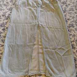 Old Navy Long Denim Skirt