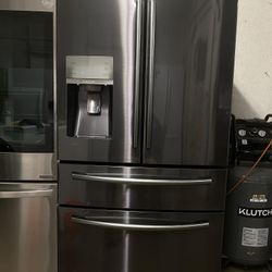 Black Stainless Still Refrigerator Samsung 