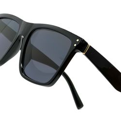 Sunglasses Square Black Frame Classic Retro Driving Fishing Shades