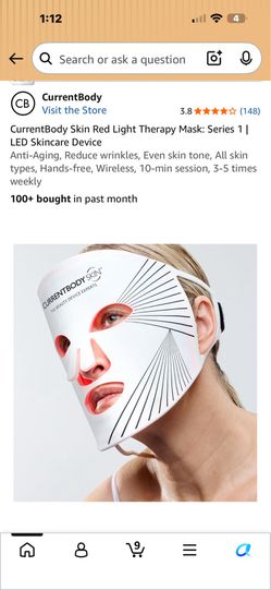 current body skin, LED light therapy mask