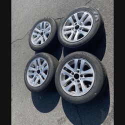 4 - 205/55r16 5x120 5x4.72 Stock Bmw Wheels Rims Good 80% Treads Tires!!!
