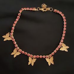 Butterfly ankle bracelet