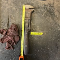 Used Antique Coe’s 15 Inch Monkey Wrench 