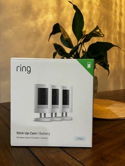 GREAT DEAL 3 Pack Indoor/Outdoor Ring Stick Up Camera