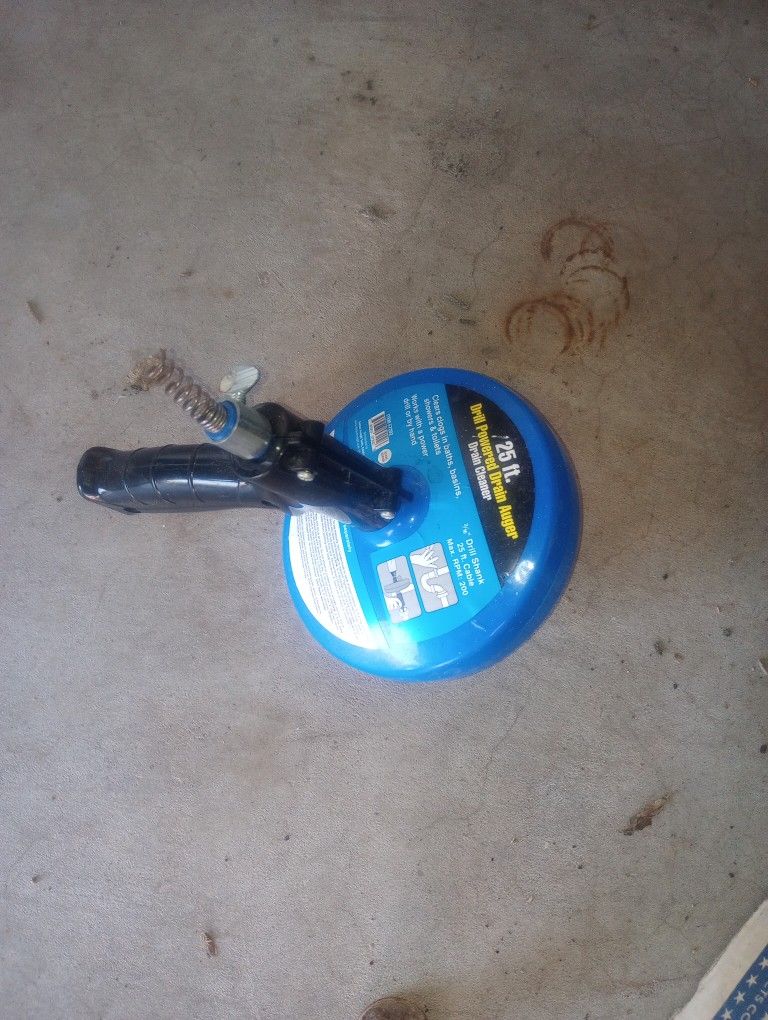 Drain Auger 25' Drill Powered