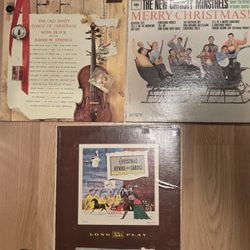 Christmas vinyl records Lp $8 each
