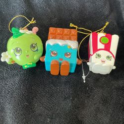 Shopkins Lot Of 3 Ornaments 2013