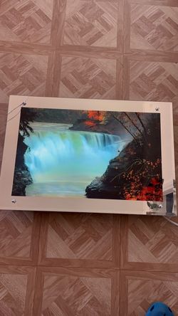 Waterfall Picture Frame – Lights, Water & Sounds