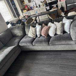 Dark Grey Sectional couch L-shape