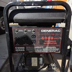 Generac 5000 watt portable generator.