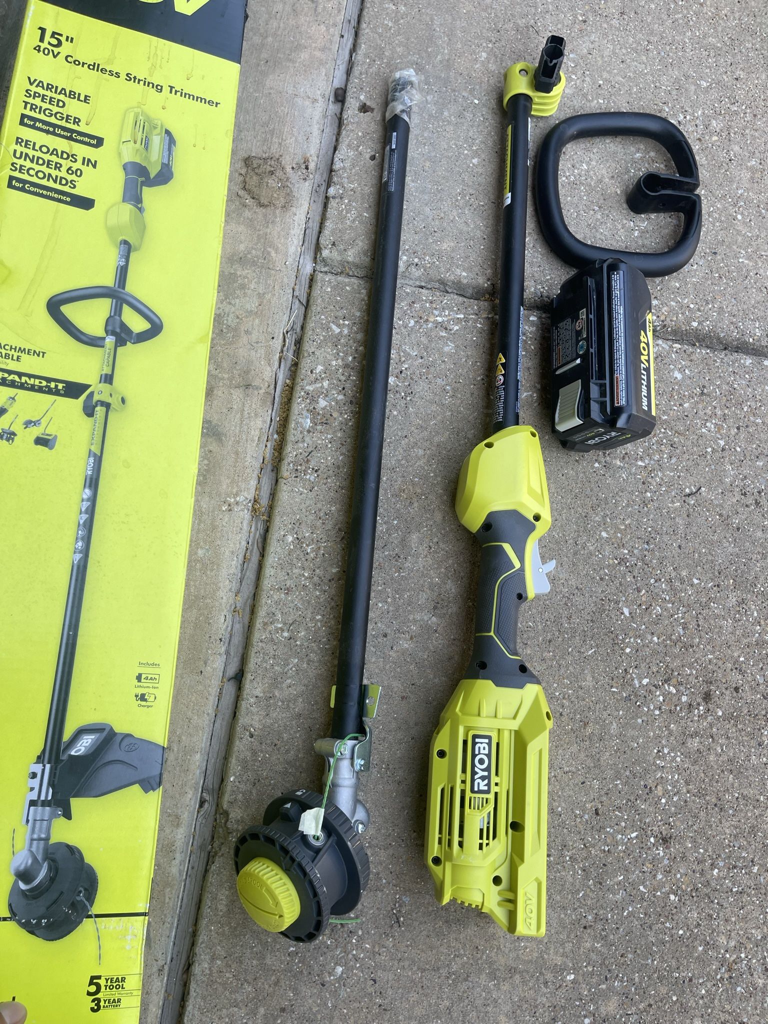 40v Charger Ryobi 40v Lithium 15 Cordless String Trimmer Ryobi