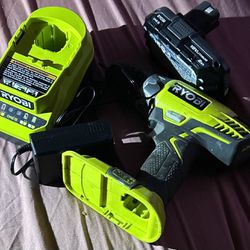 Ryobi Drill, Battery And Charger