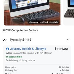 Touchscreen computer for seniors/ Wow Computer 